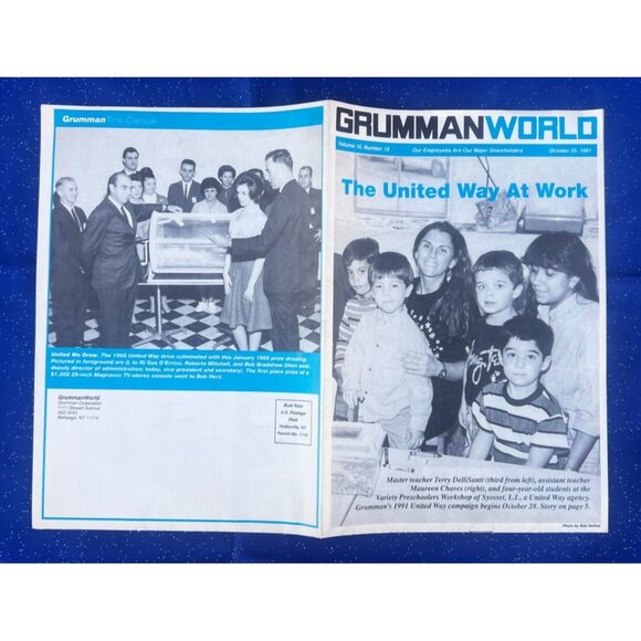 GrummanWorld Newsletter Oct 25 1991 | E-2C Hawkeye | United Way Issue - Picture 6 of 6